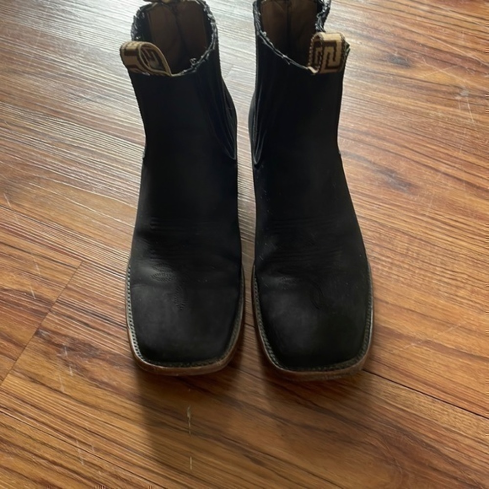 Gold rush black/grey boots mens Mexico 20.5 USA 9.5 used